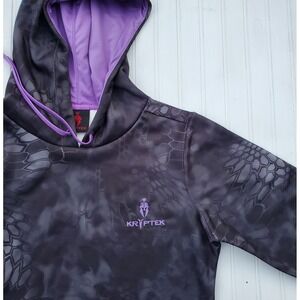 Kryptek Women's Purple Black Hoodie Pullover Size Small Hunting Camo Outdoors